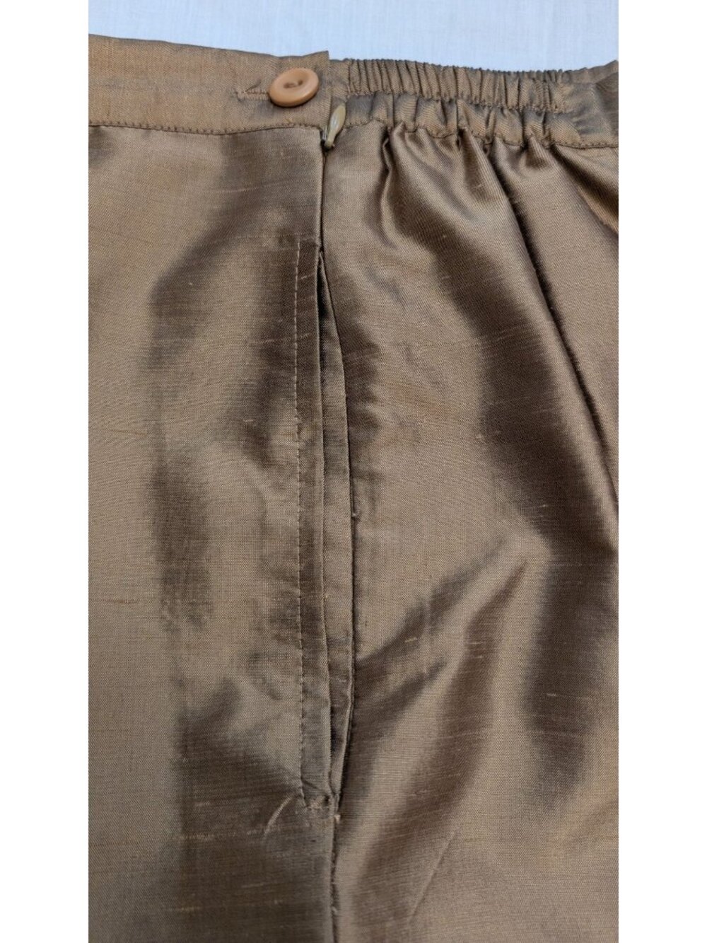 Bozaglo 100% Silk 2-Piece Set Shirt Pants Womens Size L/XL - Picture 8 of 14